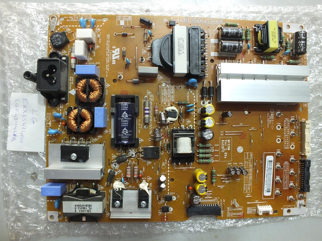 EAX65424001 (2.4)- EAY63072801- LGP42-14LPB- LG 42LB670V-ZA- LG 42LB670V-ZA- POWER BOARD- BESLEME- LC420DUH-PGF1- LG DISPLAY